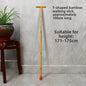 Anti-Slip Rubber Tip Bamboo Walking Cane T-aped ly Walking Sti Handheld ly People's Outdoor Travel king Poles