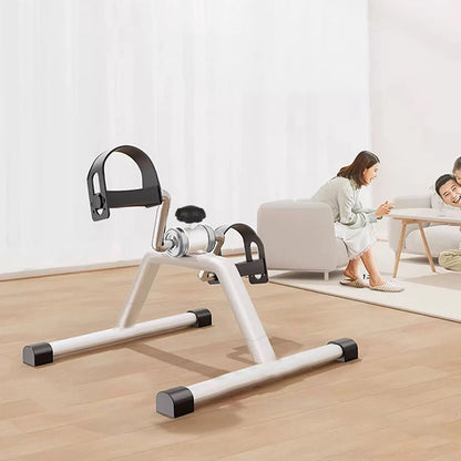 Mini Pedal Exerciser Exercise Bike Indoor Under Desk Bike Pedal Exerciser for Elderly Leg Rehabilitation Home Fitness Equipment