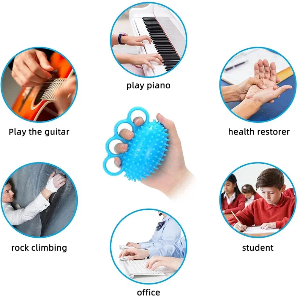 Hand Grip Strengthener Finger Exerciser Training Ball for Patient Recovery Elderly Stroke Arthriti Physical Therapy Hand Massage