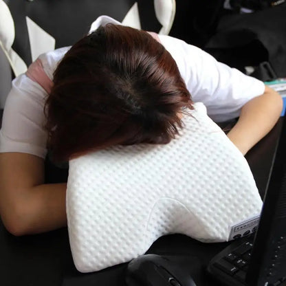 U-Shaped Curved Orthopedic Pillow for Sleep Memeory Foam Hand Pillow Hollow Orthopedic Products Neck Pillow Travel Side Sleepers