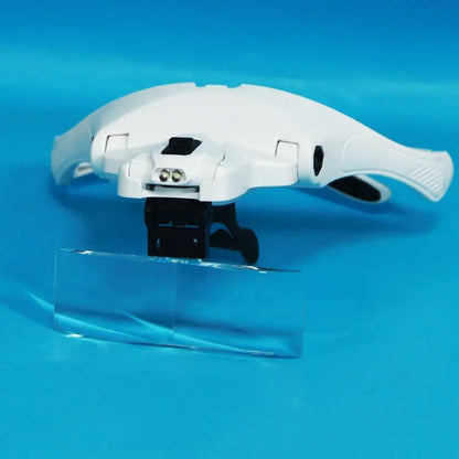 Magnifying Glasses With light LED Reading  Watchmaker Repair Wearing Magnifier 1.5X 2.5X 3.5X 5.0X Usb Rechargeable