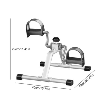 Mini Pedal Exerciser Exercise Bike Indoor Under Desk Bike Pedal Exerciser for Elderly Leg Rehabilitation Home Fitness Equipment