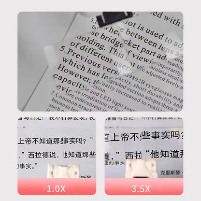 Magnifying Glasses With light LED Reading  Watchmaker Repair Wearing Magnifier 1.5X 2.5X 3.5X 5.0X Usb Rechargeable