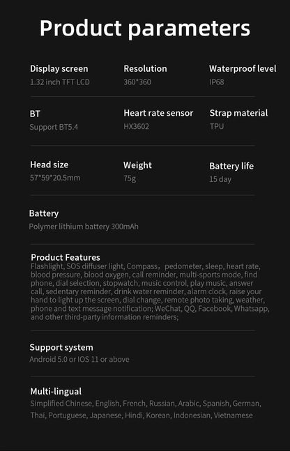 offers today Fitness Tracker Smart watch man Heart Rate Monitor Blood Pressure Smart Watch Suitable waterproof for Android IOS