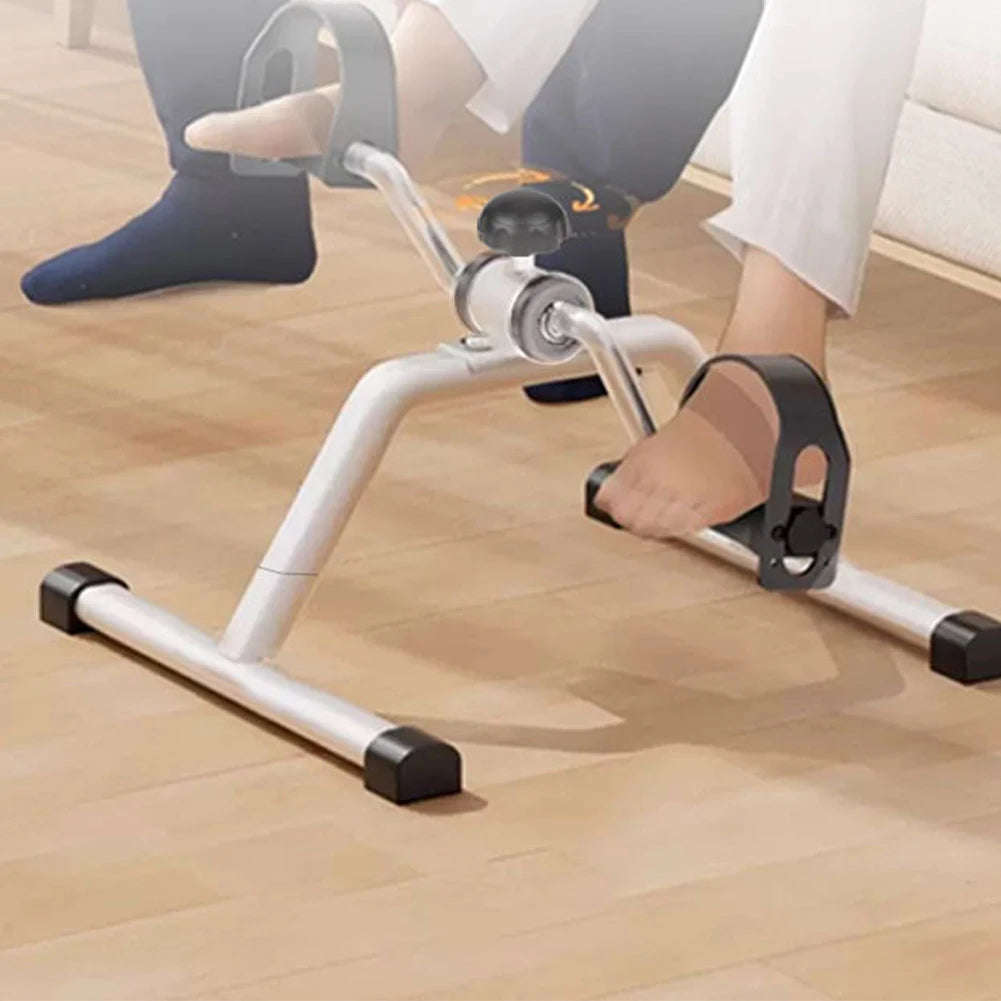Mini Pedal Exerciser Exercise Bike Indoor Under Desk Bike Pedal Exerciser for Elderly Leg Rehabilitation Home Fitness Equipment