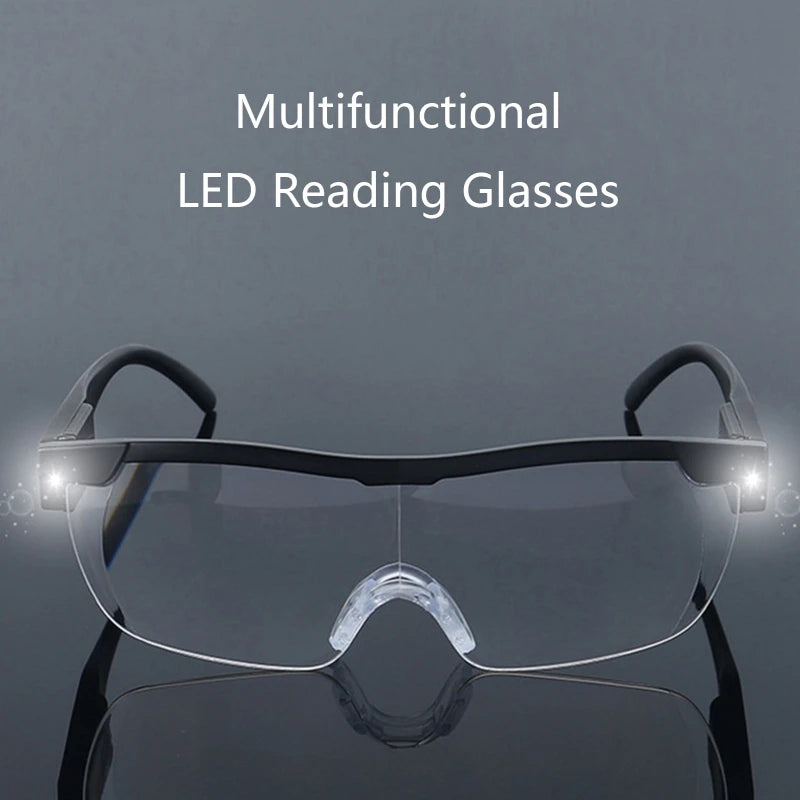 Magnifying Glasses with Light 2 LED Lighted Magnifier Eyeglasses for Reading Hobbies & Close Work Magnifying Glasses