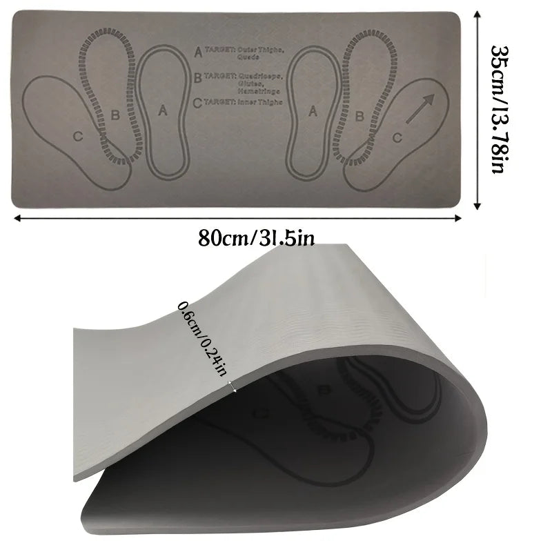 Thick Anti Slip Squat Mat, Suitable for Yoga, Pilates, and Gluteal Muscle Exercises - Home Gym, Exercise Mat