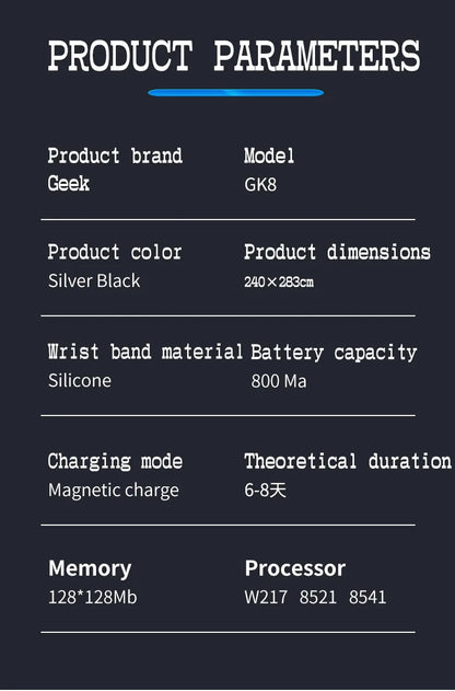Elderly Smart Watch For Senior Falling Detection GPS Positioning 4G SOS Phone Call Medicine Remind Footprint Track HeartRate GK8