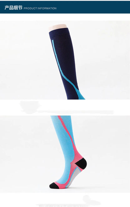 Compression Socks Woman Men Basketball Hockey Yoga Non Slip  Over The Knee Sport Football Cycling Knee High