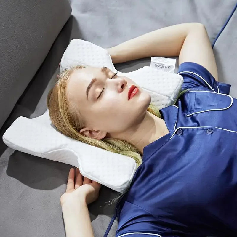 U-Shaped Curved Orthopedic Pillow for Sleep Memeory Foam Hand Pillow Hollow Orthopedic Products Neck Pillow Travel Side Sleepers