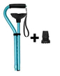 Walking Cane for Men&Women Adjustable Cane Offset Cushioned Handle Portable Lightweight Sturdy Mobility Walker Aid for Seniors