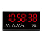 21 Inch Large Digital Wall Clock Large LED Screen Display Clock with Time/Date/Week/Temperature 12/24H Adjustable Brightness