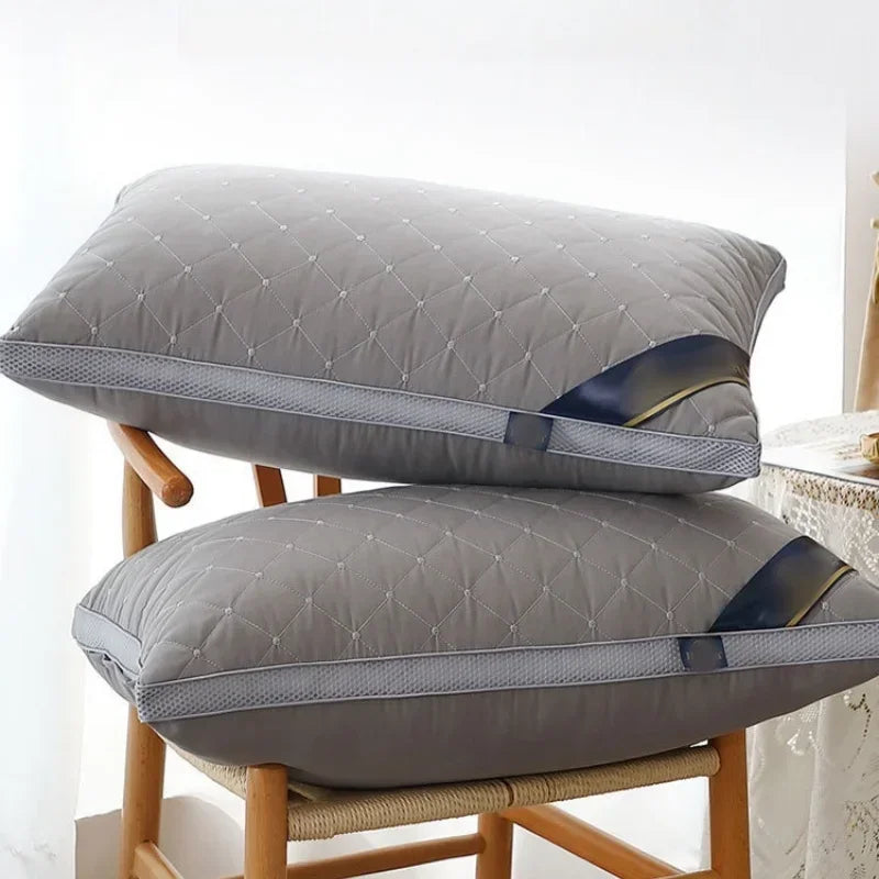 Orthopedic Pillow for Cervical Support & Sleep Aid High Resilience Non-Collapsing Core Student Single Pillow Home/Dorm/Hotel Use