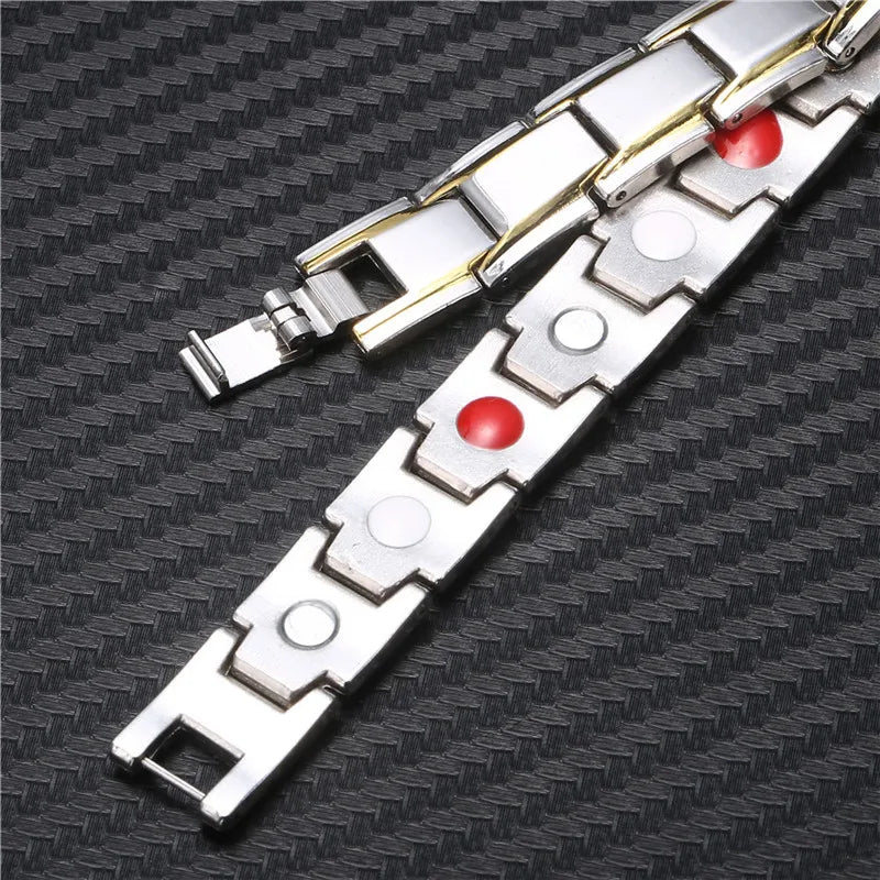 Healthy Bio Magnetic Bracelets for Women Men Therapy Bracelet Pain Relief Arthritis Magnet Bangle Carpal Tunnel Syndrome Jewelry