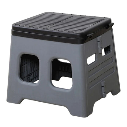 Portable Folding Toilet with Lid Travel Portable Potty Multifunctional Foldable Outdoor Camp Toilet for Emergencies