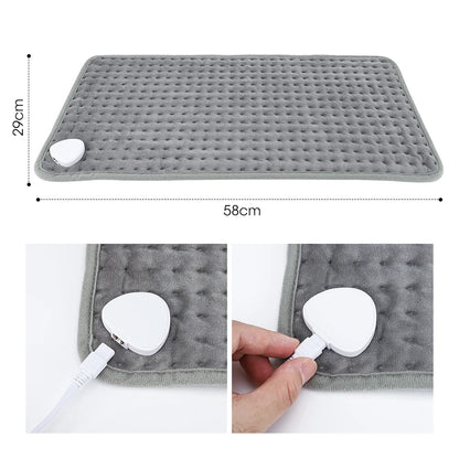 Electric Heating Pad Warm Winter Physiotherapy Blanket Shoulder Neck Back Spine Leg Pain Relief Hot Compress Pad Cushion
