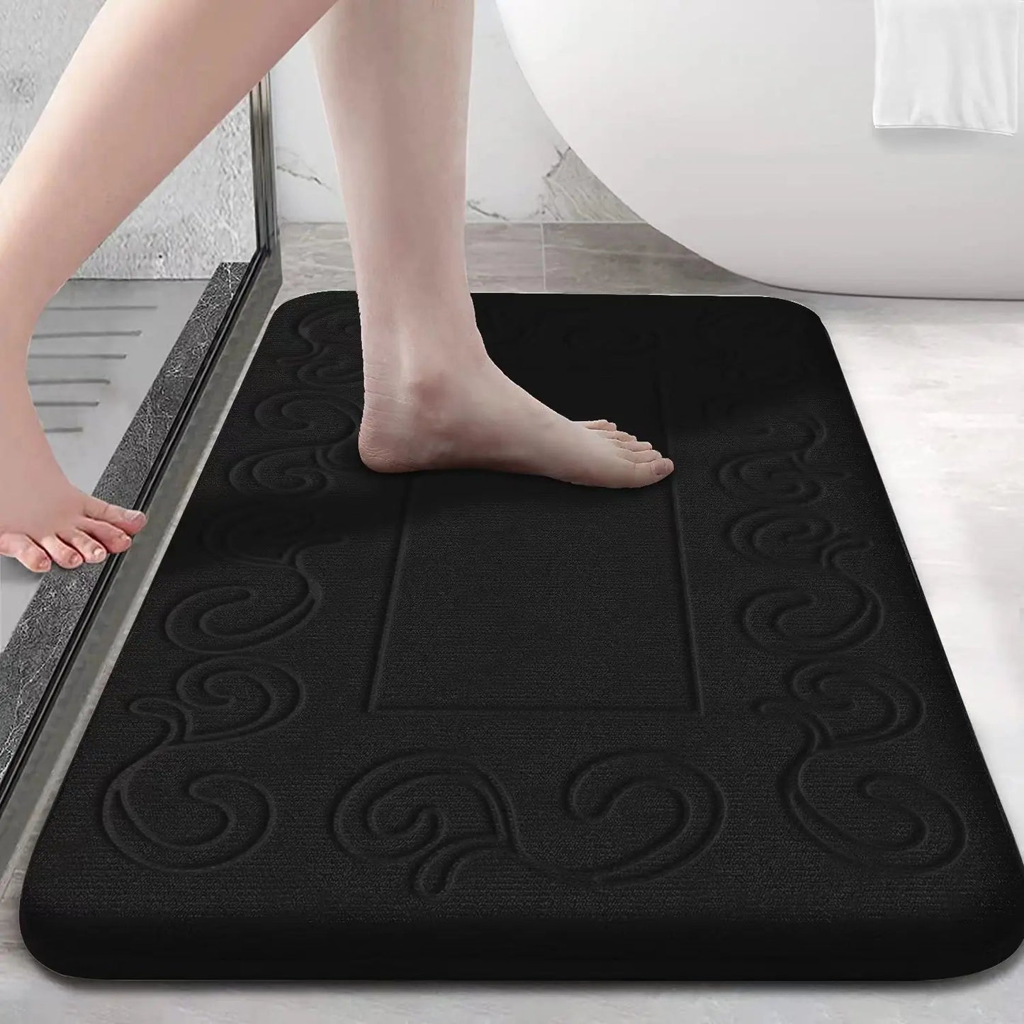 Anti slip absorbent bathroom mat bath mat ultra soft bathroom carpet machine washable bath rug home decoration