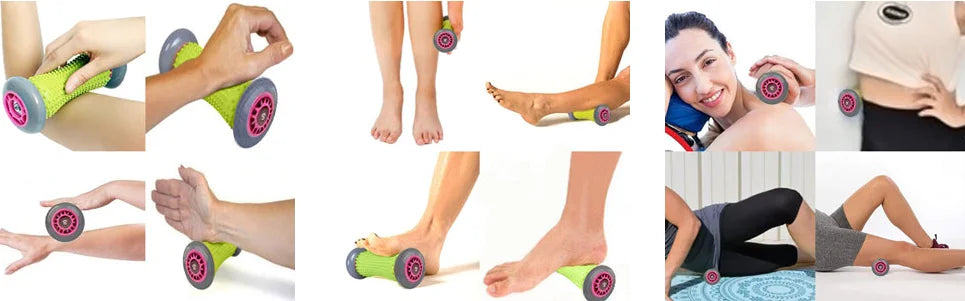 Foot Massager Massage Roller Yoga Massage Ball Plantar Fascia Roller Muscle Relaxation for Sport Fitness Balls Body Exercise Set
