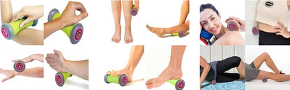Foot Massager Massage Roller Yoga Massage Ball Plantar Fascia Roller Muscle Relaxation for Sport Fitness Balls Body Exercise Set