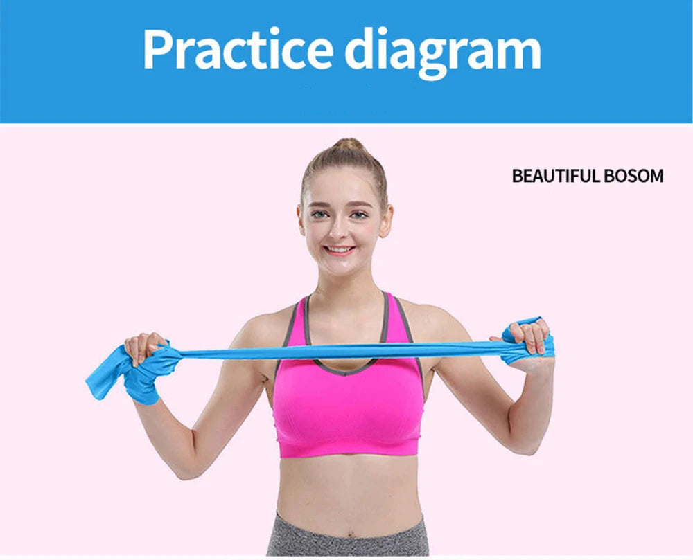 Resistance Bands Pilates Yoga Sport Training Fitness Exercise Home Gym Elastic Band Natural Rubber Latex Yoga Accessories