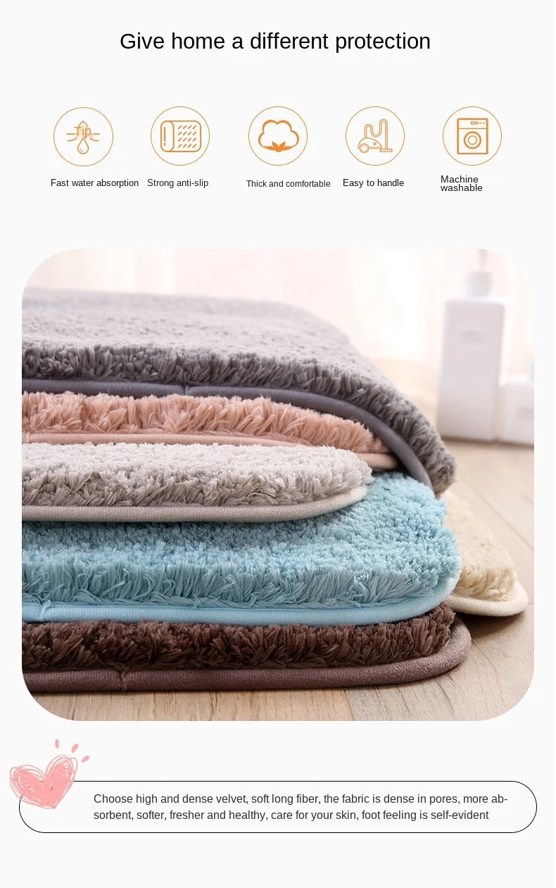 Anti Slip Comfortable Foot Floor Mats for Bathroom, Bathtub, Living Room Door, Stairs