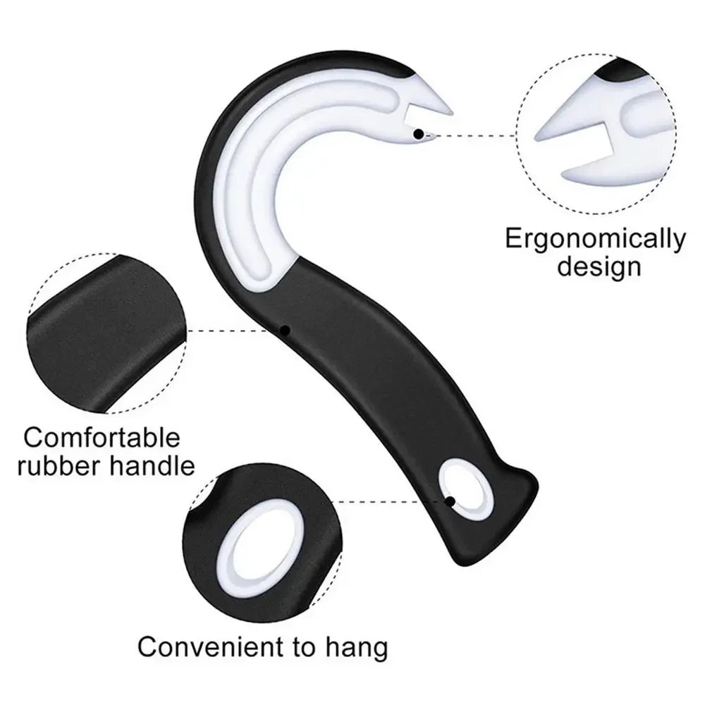 Portable J-Shaped Easy Grip Tin Openers Kitchen Non-Slip Jar Opener Lid Opening Tools Ring Pull Can Opener Multifunctional