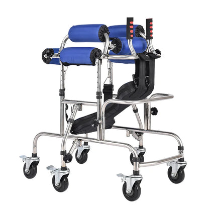 Children's Standing Frame Disabled Child Walker Walker Paraplegic Lower Limb Training Standing Frame with Wheel Walker