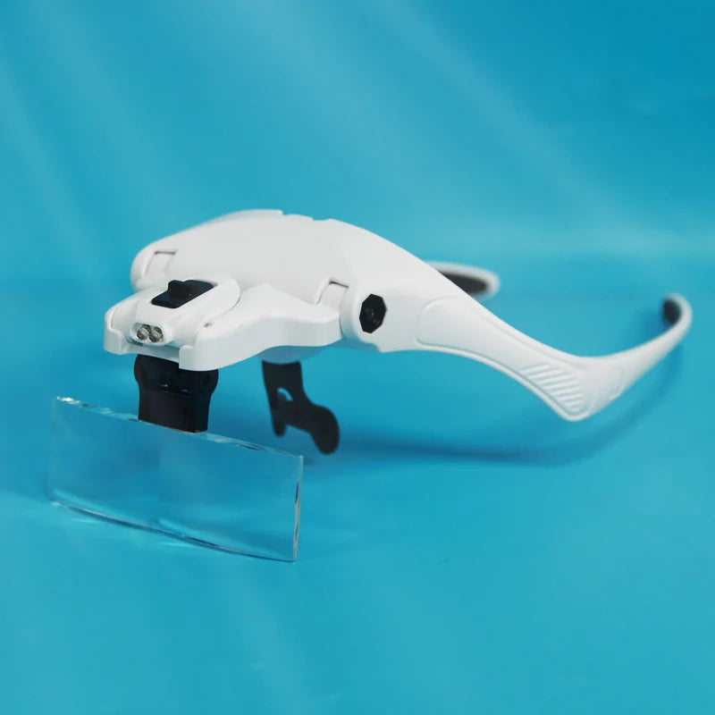 Magnifying Glasses With light LED Reading  Watchmaker Repair Wearing Magnifier 1.5X 2.5X 3.5X 5.0X Usb Rechargeable