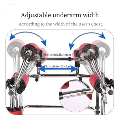 High Quality Adult Walker & Rollator Elderly Disabled Walking Training Aid for Rehabilitation Standing Support