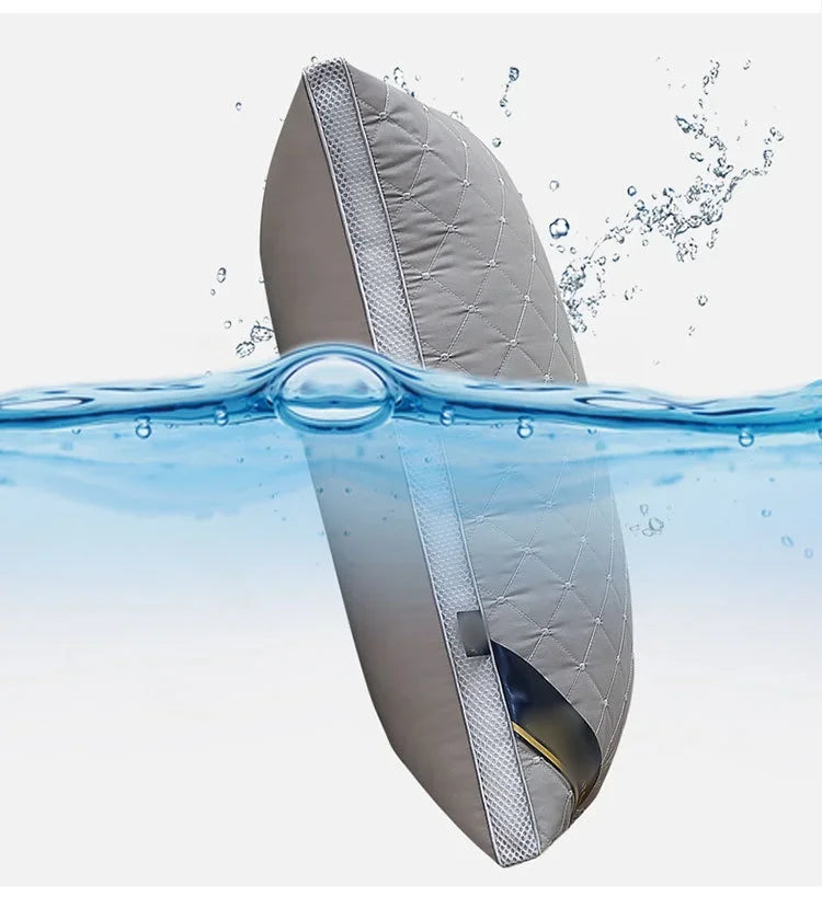 Orthopedic Pillow for Cervical Support & Sleep Aid High Resilience Non-Collapsing Core Student Single Pillow Home/Dorm/Hotel Use