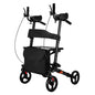 Walker Aid For The Elderly Rehabilitation Walking Anti-Fall Adjustable Folding Walking Rollator Carts With Arm Support Walker