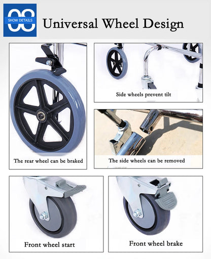 High Quality Adult Walker & Rollator Elderly Disabled Walking Training Aid for Rehabilitation Standing Support