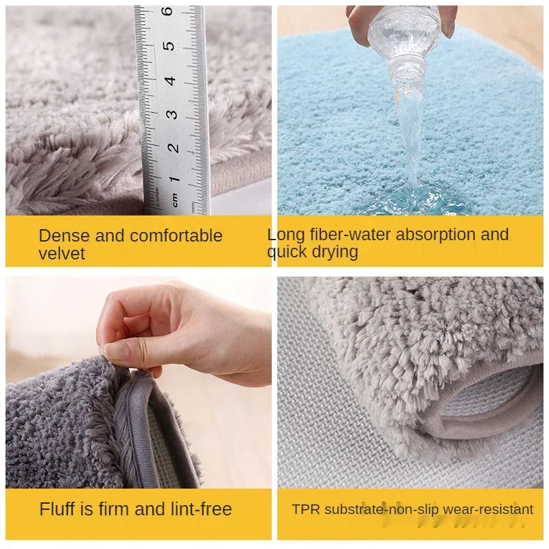Anti Slip Comfortable Foot Floor Mats for Bathroom, Bathtub, Living Room Door, Stairs