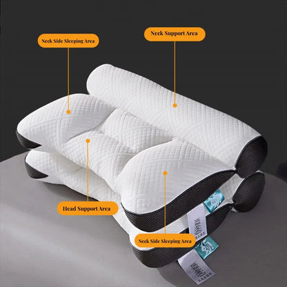 Orthopedic Neck Pillow Ergonomic Sleeping Pillow SPA Massage Pillow Breathable Memory Foam Help Sleep Relax Cervical Protection
