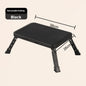 🔥3-Step Foldable Step Stool 150kg Capacity, Anti-Slip PVC Pedal & Carbon Steel Frame for Home/RV/Camping (Black/White)