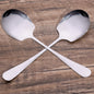 Stainless Steel Large Spoon Long Handle Soup Public Spoons Big Head Round Fruit Food Scoop Kitchen Restaurant Tableware Ladle