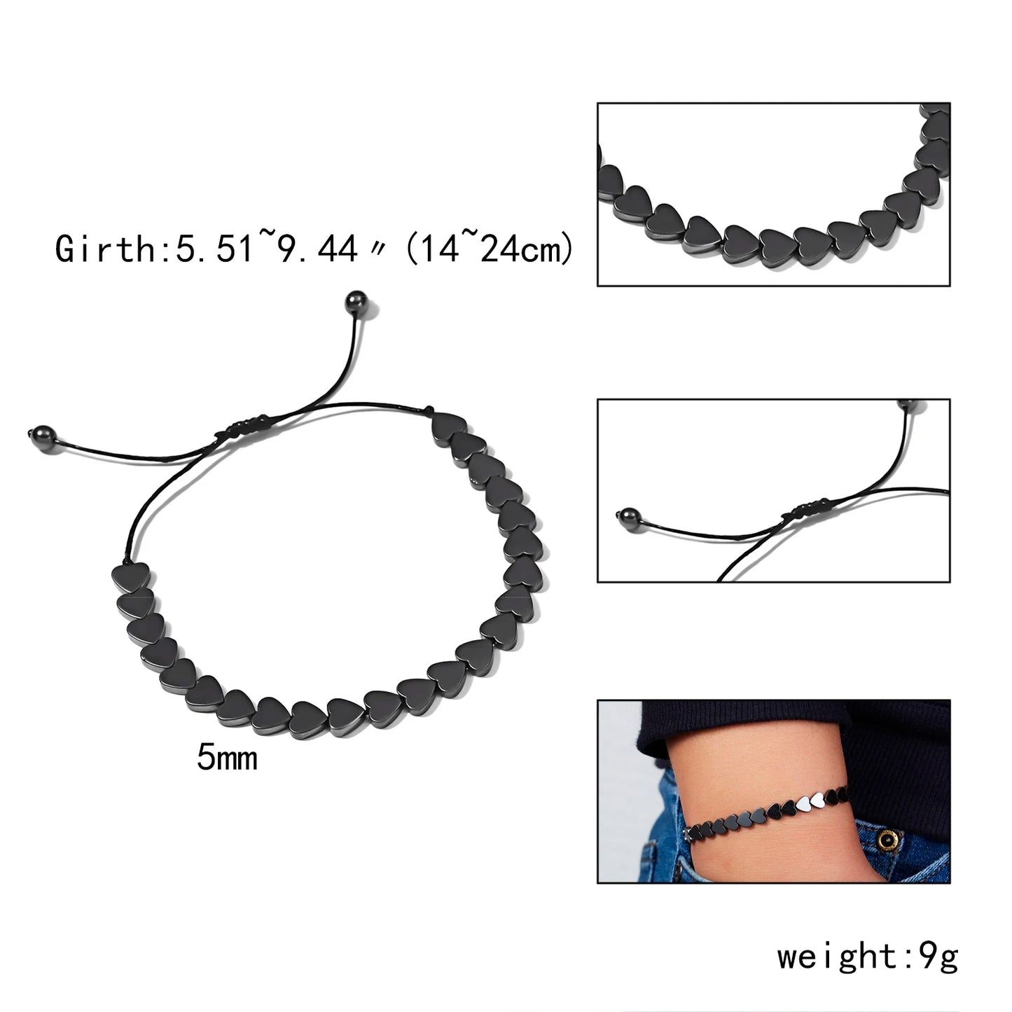 Magnetic therapy Health Care Loss Weight Effective Black Stone Bracelets Slimming Stimulating Acupoints Arthritis Pain Relief