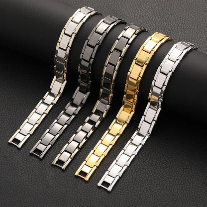 Healthy Bio Magnetic Bracelets for Women Men Therapy Bracelet Pain Relief Arthritis Magnet Bangle Carpal Tunnel Syndrome Jewelry