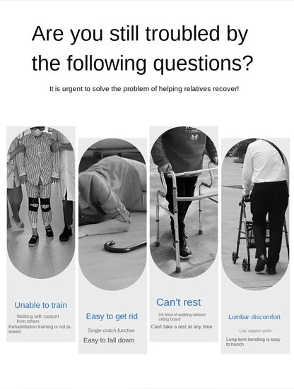 Walker Aid For The Elderly Rehabilitation Walking Anti-Fall Adjustable Folding Walking Rollator Carts With Arm Support Walker