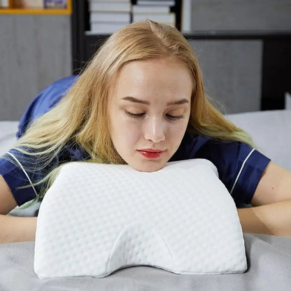 U-Shaped Curved Orthopedic Pillow for Sleep Memeory Foam Hand Pillow Hollow Orthopedic Products Neck Pillow Travel Side Sleepers